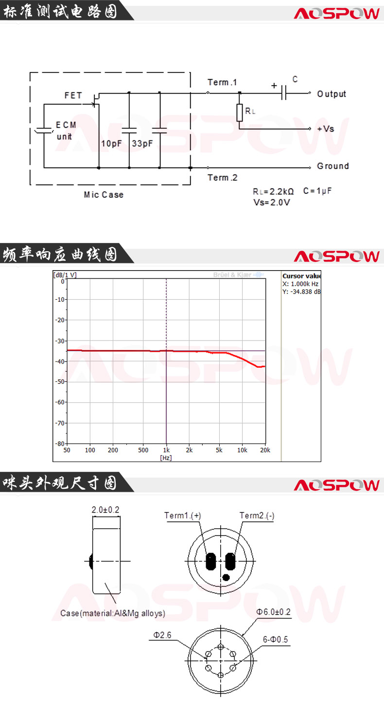 6020咪头规格书参数