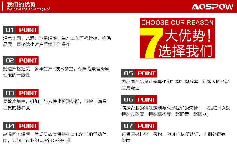 咪头产品优势