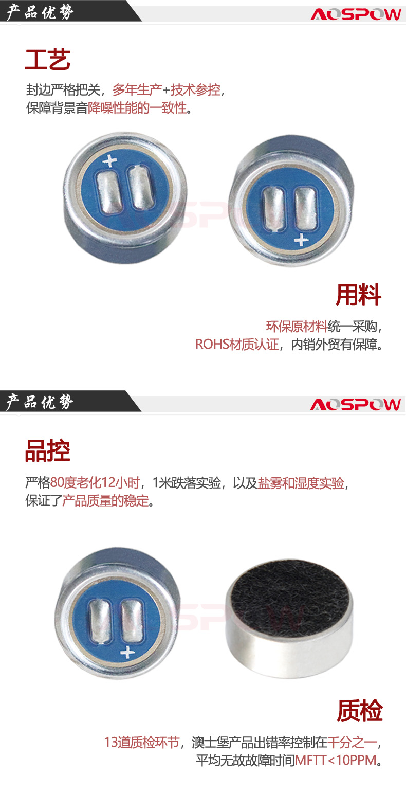 计噪仪咪头产品优势
