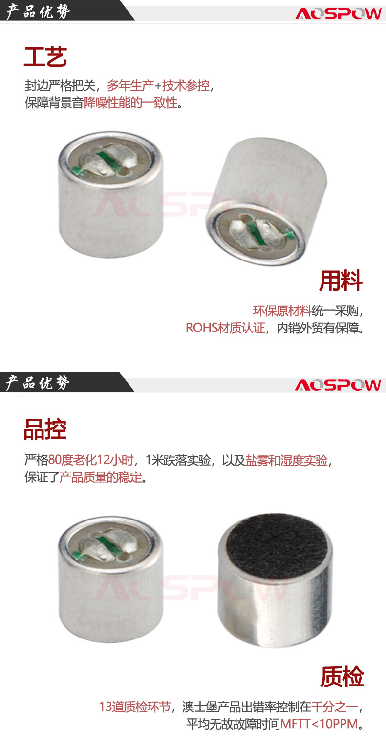 6050咪头产品优势